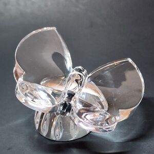 WATERFORD CLEAR CRYSTAL BUTTERFLY FIGURINE PAPERWEIGHT 4"